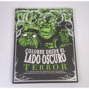 Coloree Desde El Lado Oscuro Terror Coloring Book Spanish Horror Adult Coloring
